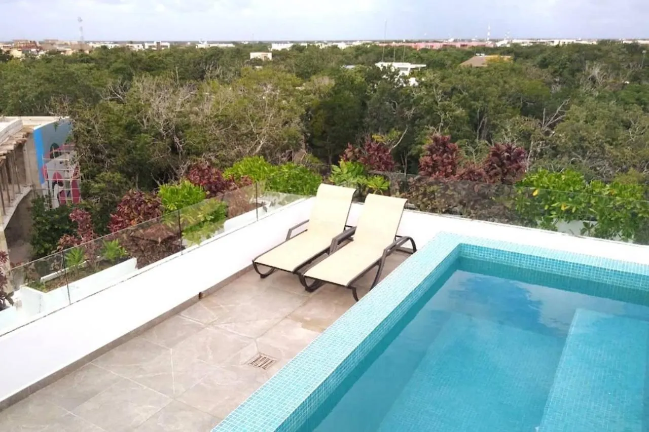 Holiday home Private Roof W Plunge Pool Brand New 2 Bedroom Penthouse For 6 Sleeps Tulum Mexico